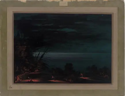 Pesca con arpón de salmón - Ottawa - George Catlin