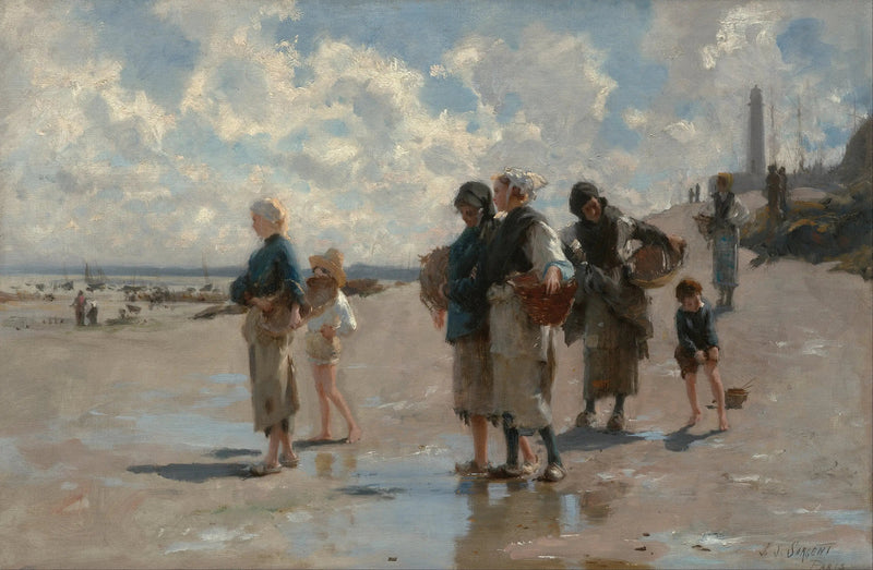 Pesca de ostras en Cancale - John Singer Sargent