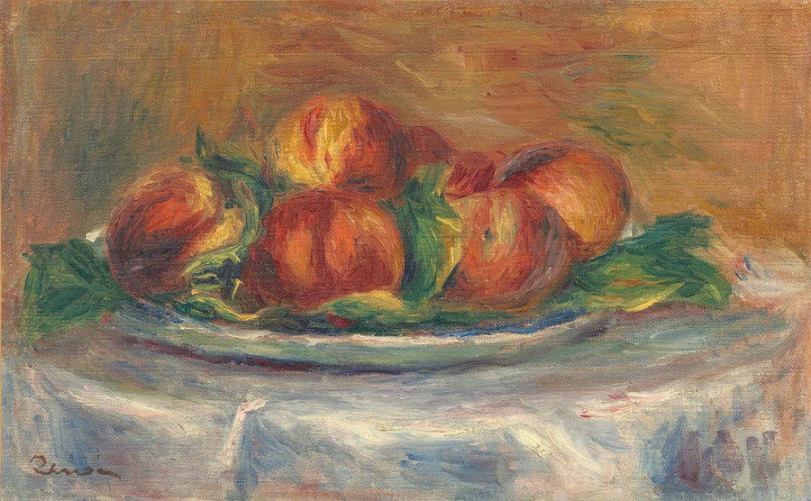 Duraznos en un plato - Pierre-Auguste Renoir