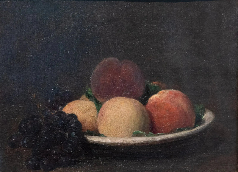 Duraznos y uvas negras - Henri Fantin-Latour
