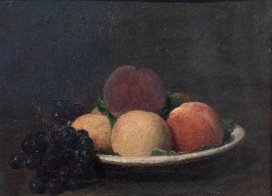 Duraznos y uvas negras - Henri Fantin-Latour