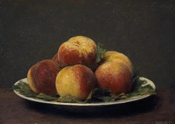 Duraznos en un plato - Henri Fantin-Latour