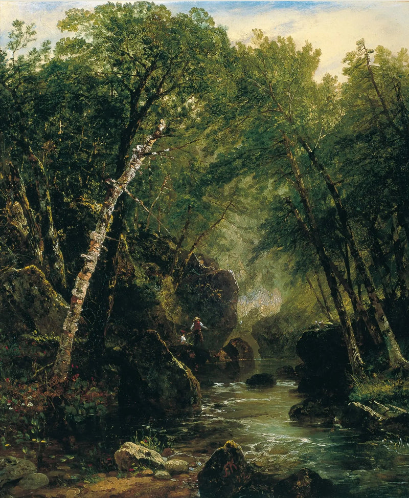 Pescador de truchas - John Frederick Kensett