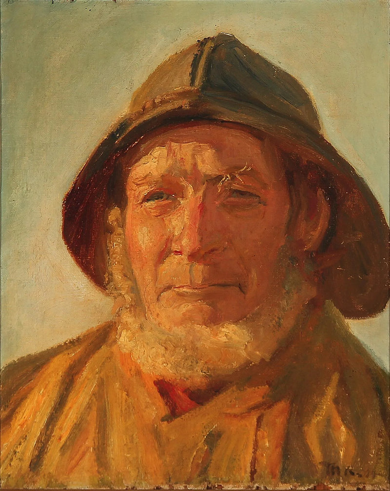 Pescador bajo el sol de la tarde. -Michael Peter Ancher