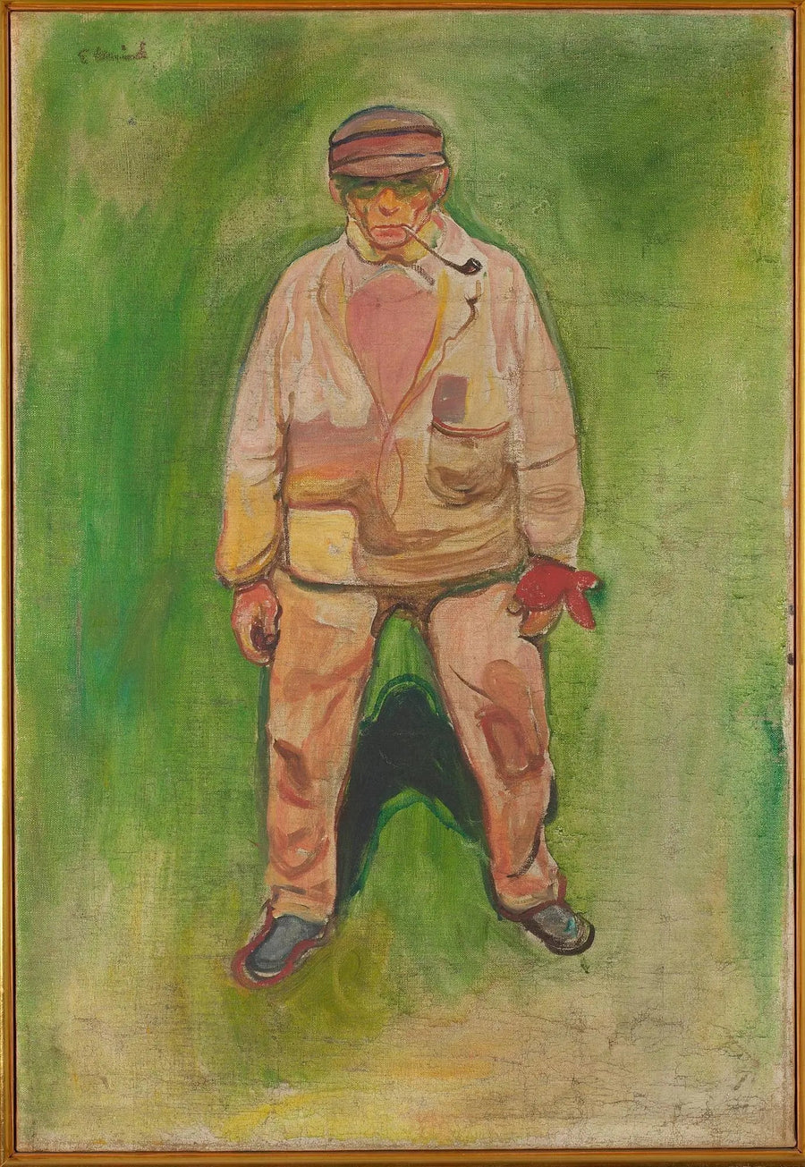 Pescador en un prado verde - Edvard Munch
