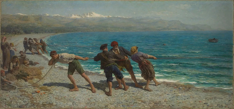 Pescadores en Menton - Jules Breton