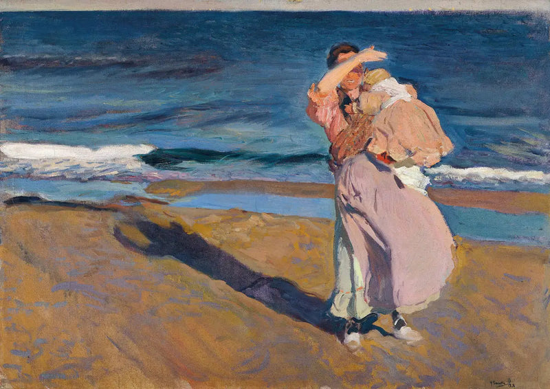 Pescadora con su hijo - Joaquín Sorolla
