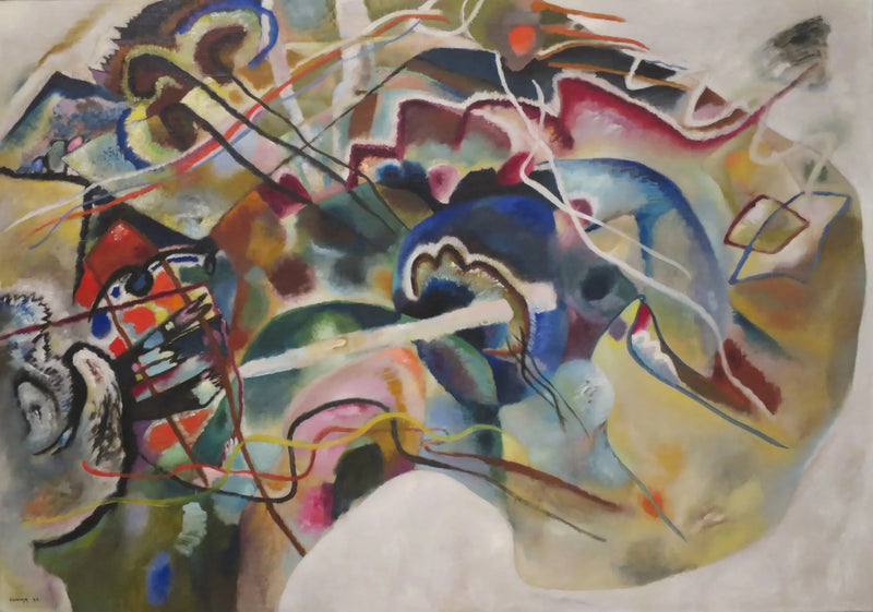 Pintura con borde blanco - Vassily Kandinsky
