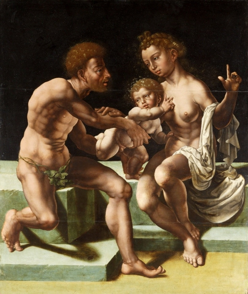 Pélée y Tetis con el joven Aquiles. - Jan Gossaert