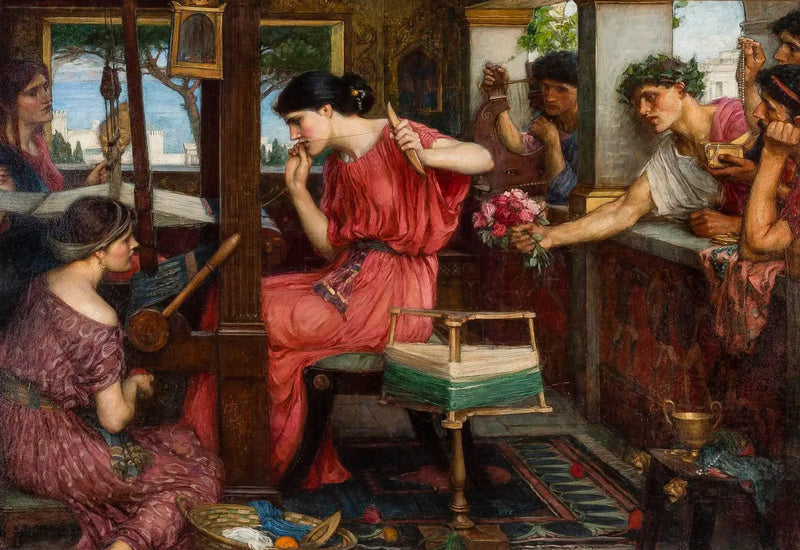 Penélope y los pretendientes - John William Waterhouse