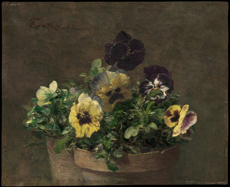 Pensamientos en maceta - Henri Fantin-Latour