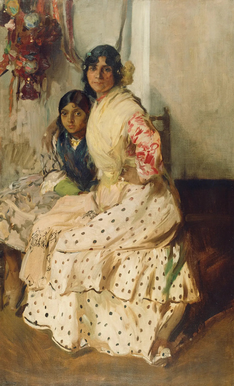 Pepilla la gitana y su hija - Joaquín Sorolla