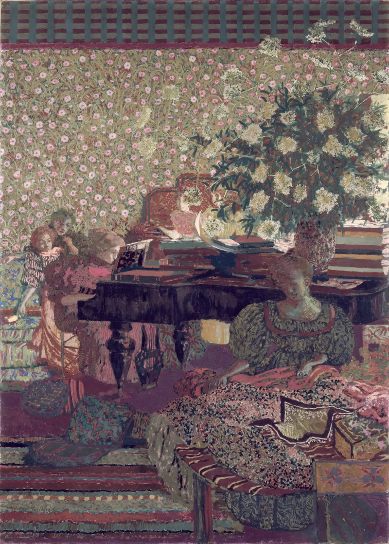 Personajes en un interior. La música - Édouard Vuillard