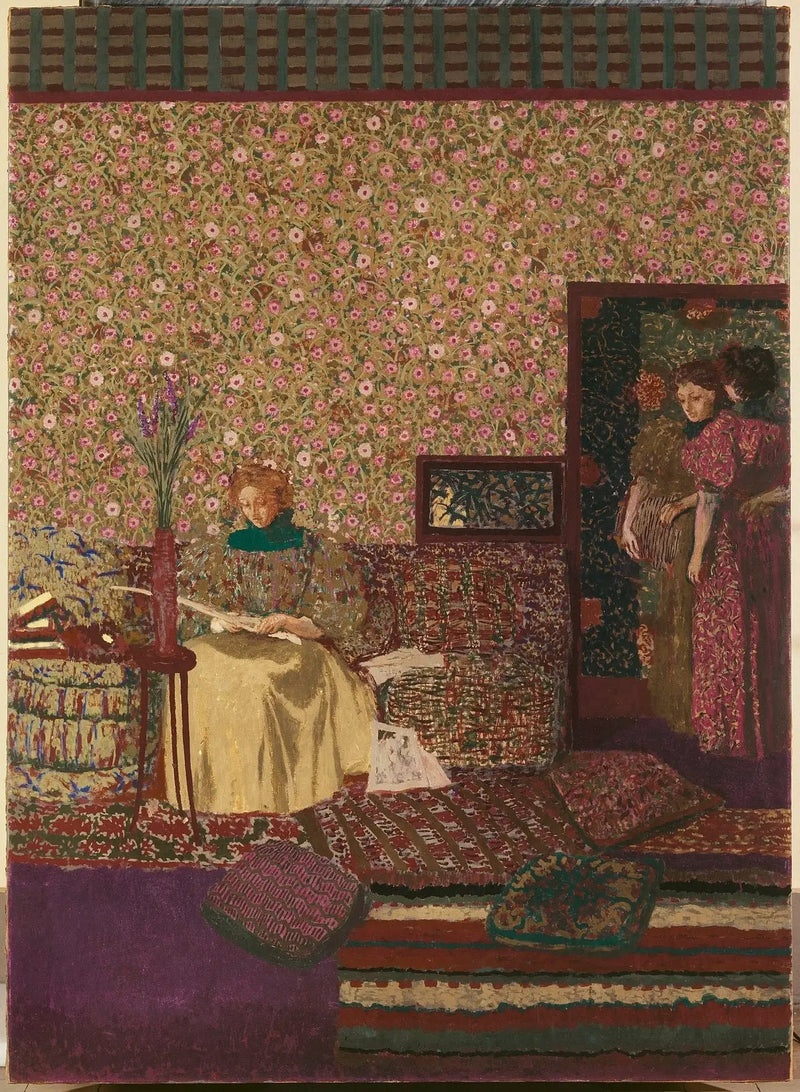 Personajes en un interior. La intimidad - Édouard Vuillard