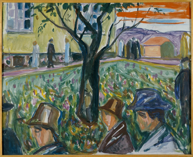 Personas paseando por el jardín - Edvard Munch