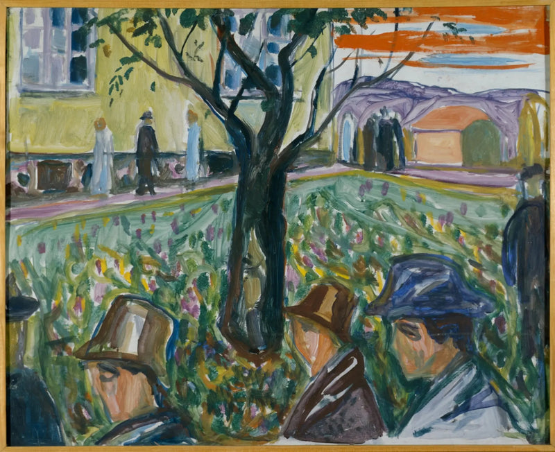 Personas paseando por el jardín - Edvard Munch