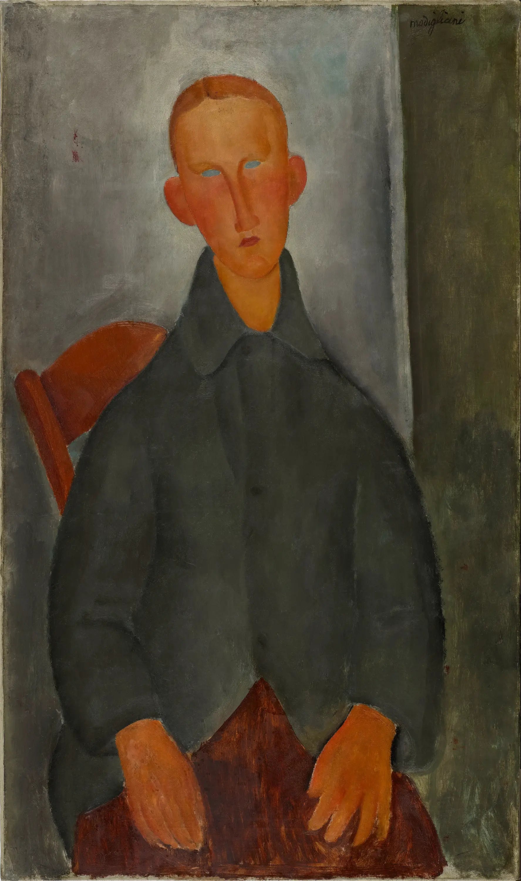 Petit Garçon roux - Amedeo Modigliani image 1 copie de tableau peinte à la main