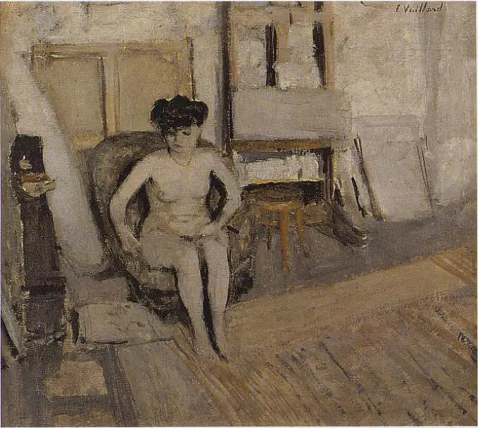 Pequeña niña sentada - Édouard Vuillard