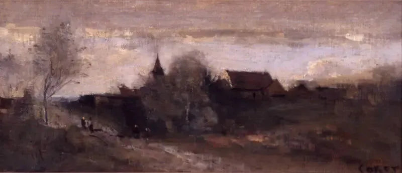 Pequeño pueblo del Morvan - Jean-Baptiste Camille Corot
