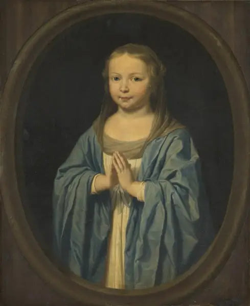 Pequeña niña con manos articuladas - Philippe de Champaigne