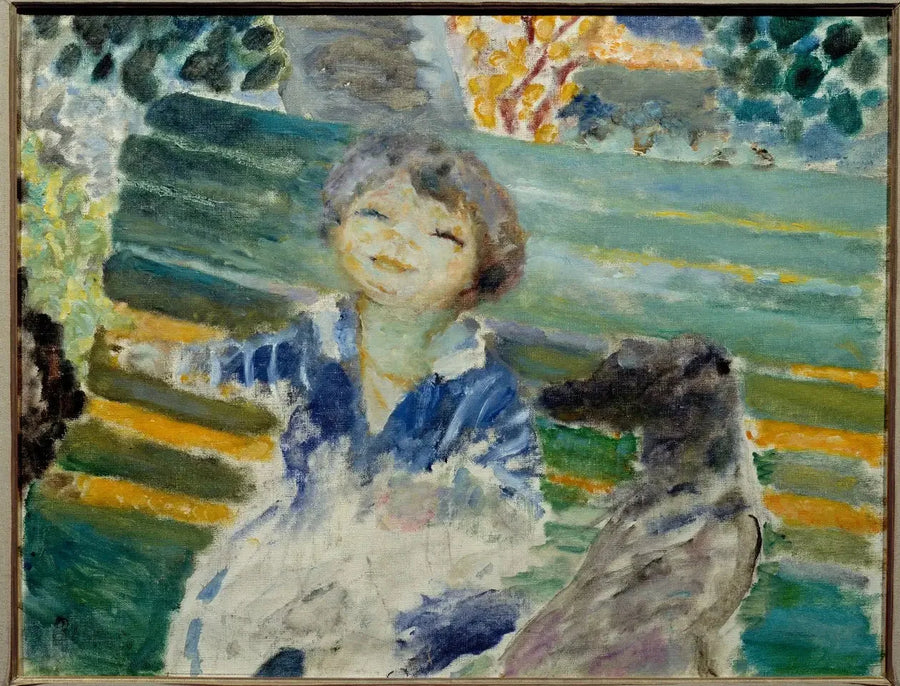 Niña pequeña y su perro - Pierre Bonnard