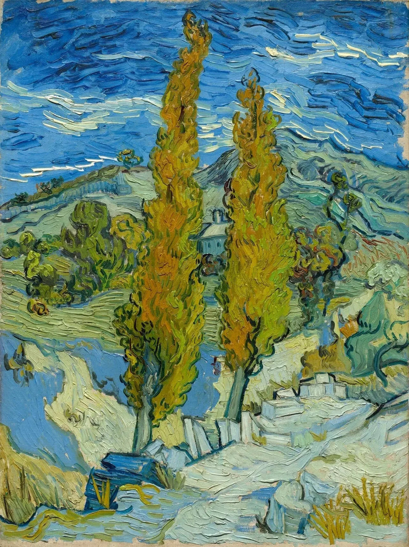 Álamos en Saint-Rémy - Vincent van Gogh