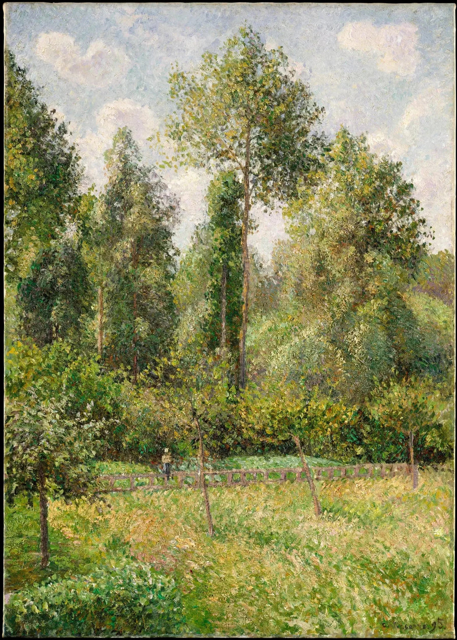 Álamos, Éragny - Camille Pissarro