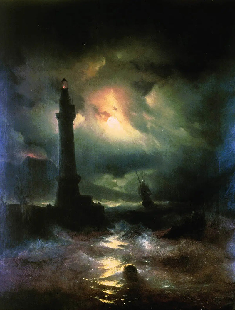 Faro napolitano. - Ivan Aïvazovski