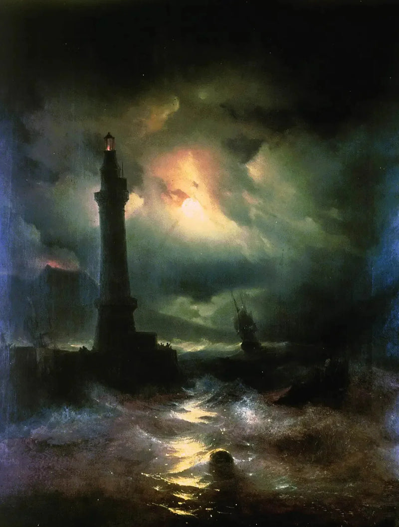 Faro napolitano. - Ivan Aïvazovski