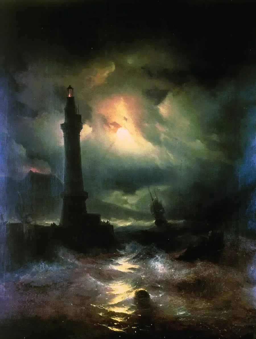Faro napolitano. - Ivan Aïvazovski