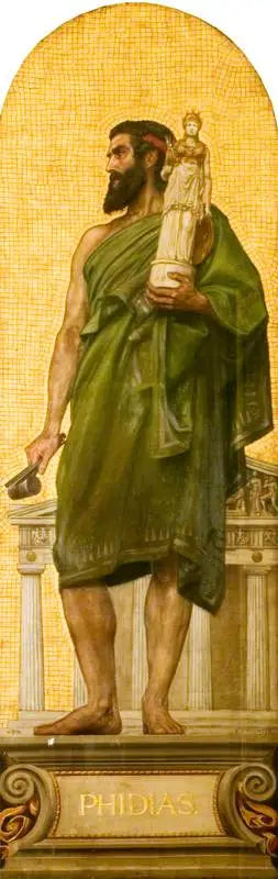 Phidias (c. 480 a.C. – c. 430 a.C.) (diseño de un mosaico en el Victoria and Albert Museum) - Edward Poynter