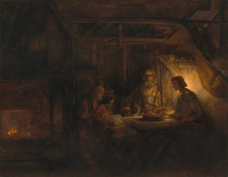 Filémon y Baucis - Rembrandt