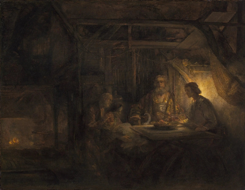 Filémon y Baucis - Rembrandt