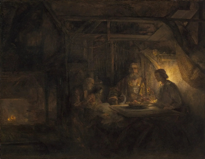 Filémon y Baucis - Rembrandt