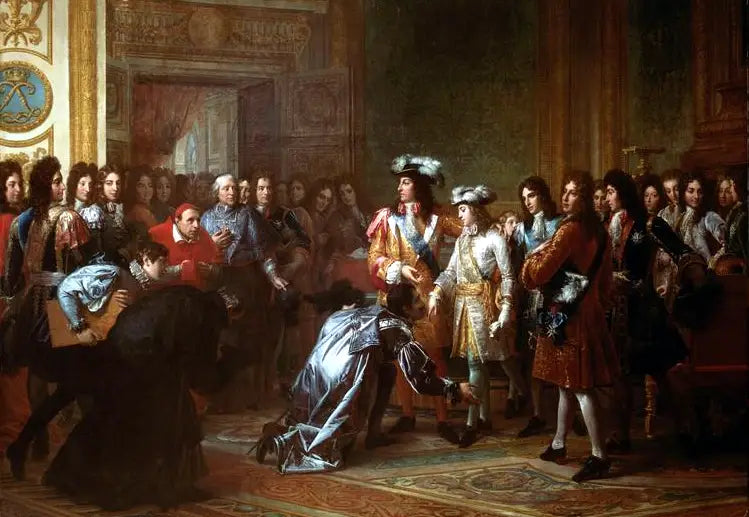 Philippe de Francia, duque de Anjou, proclama rey de España bajo el nombre de Felipe V, 16 de noviembre de 1700 - François Gérard
