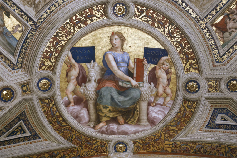 La Philosophie, 1508-1511 – Raphaël, Chambre de la Signature