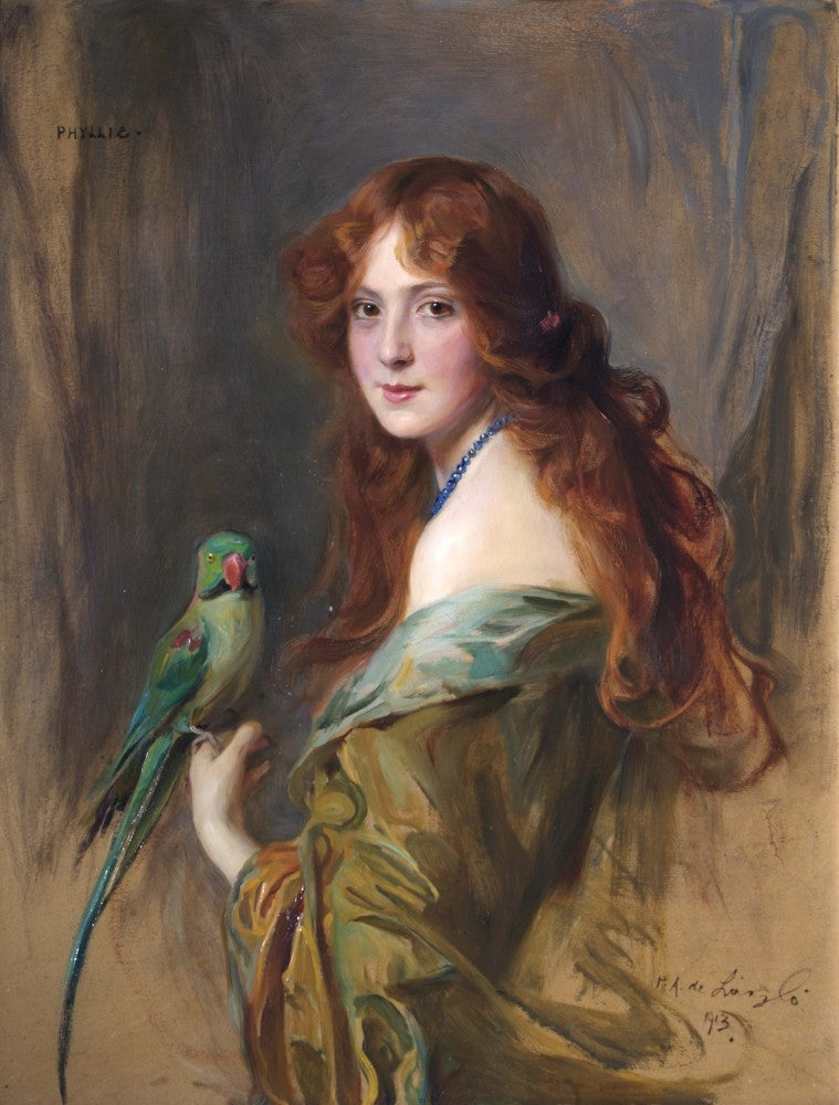 Phyllis (La dama del loro) - Philip de Laszlo