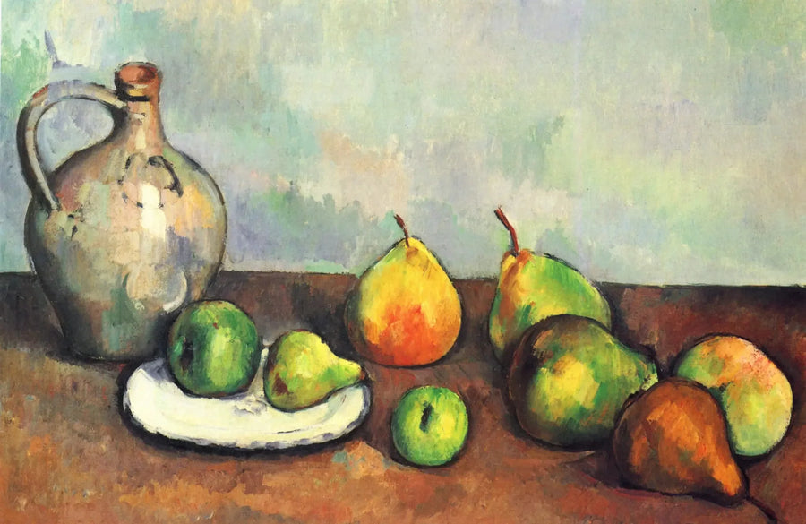 Jarra y frutas - Paul Cézanne