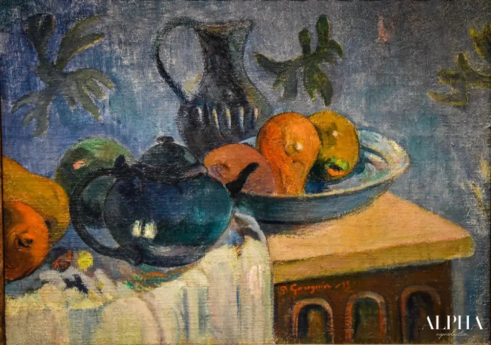 Pichet et fruits - Paul Gauguin - Reproductions de tableaux et peintures haut de gamme