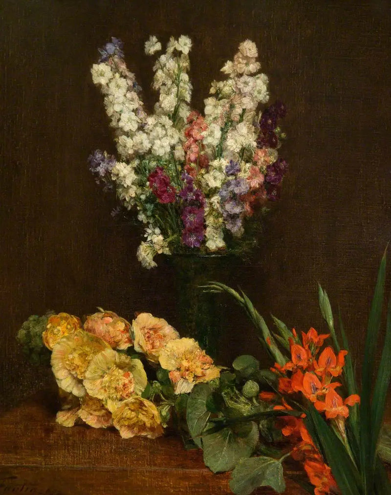 Pieza de flores - Henri Fantin-Latour