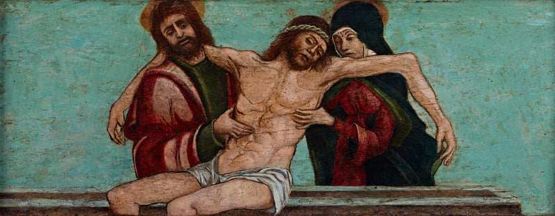 Pietà con san Juan evangelista - Giovanni Bellini