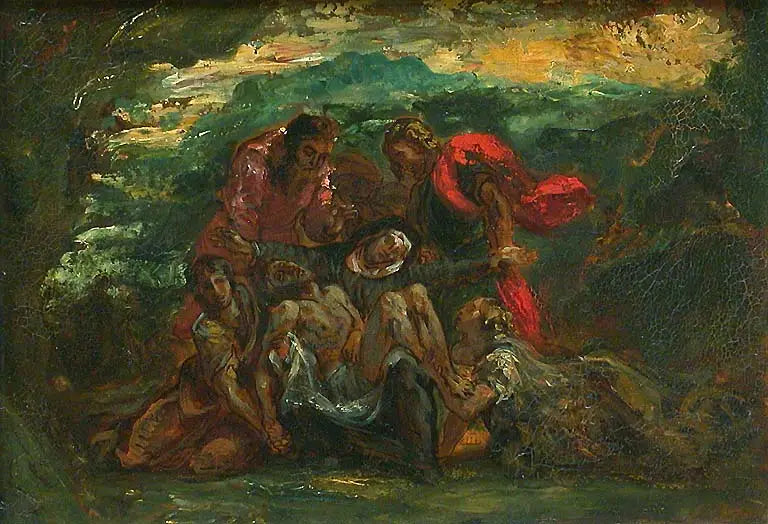 Piedad - Eugène Delacroix