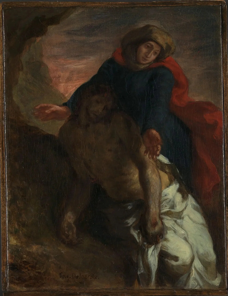 Piedad - Eugène Delacroix