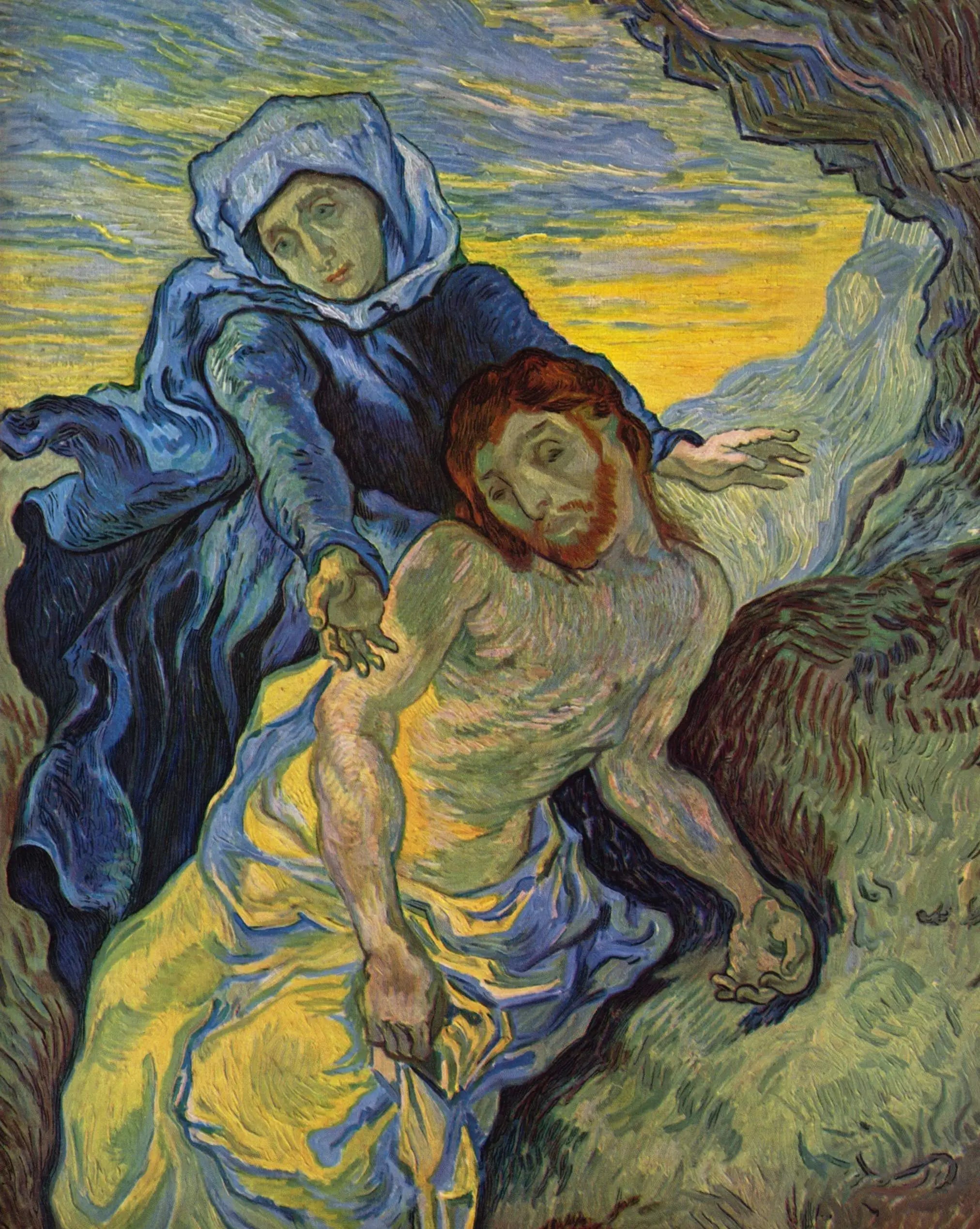 Pietà - Vincent van Gogh image 1 copie peinte à la main à l’huile