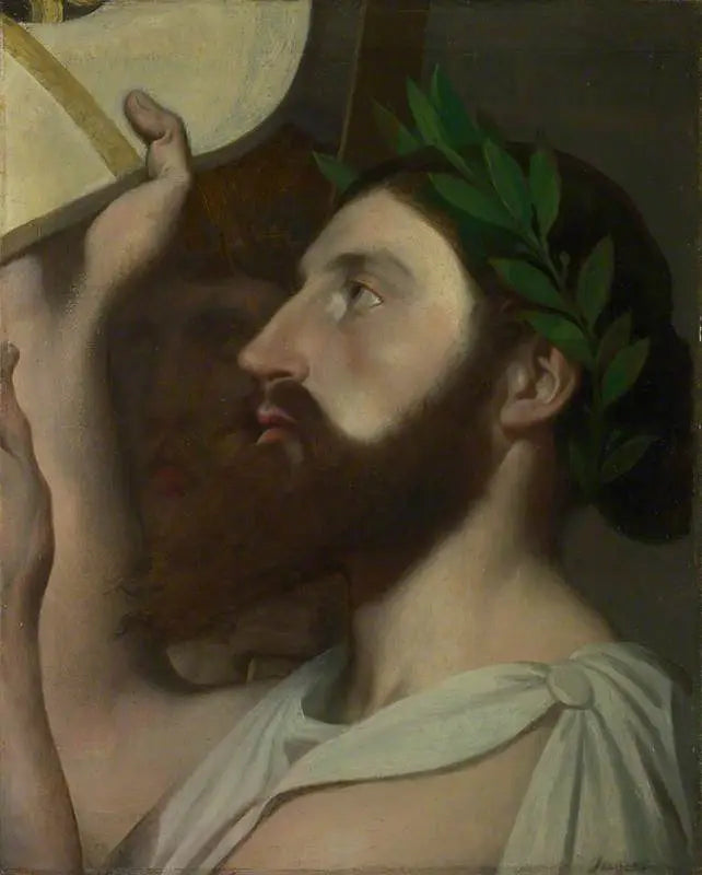 Píndaro ofreciendo su lira a Homero - Jean-Auguste-Dominique Ingres