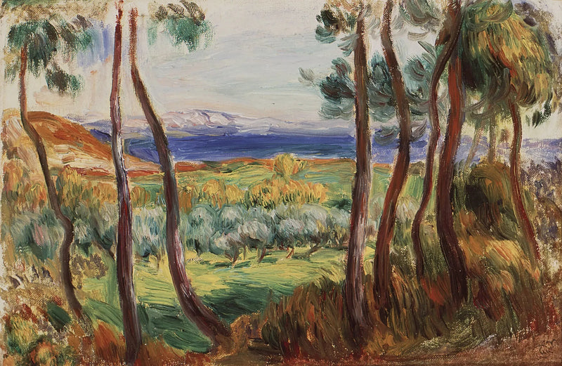 Pines en los alrededores de Cagnes - Pierre-Auguste Renoir
