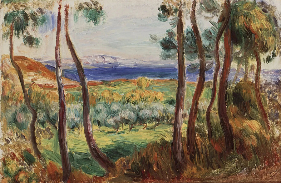 Pines en los alrededores de Cagnes - Pierre-Auguste Renoir