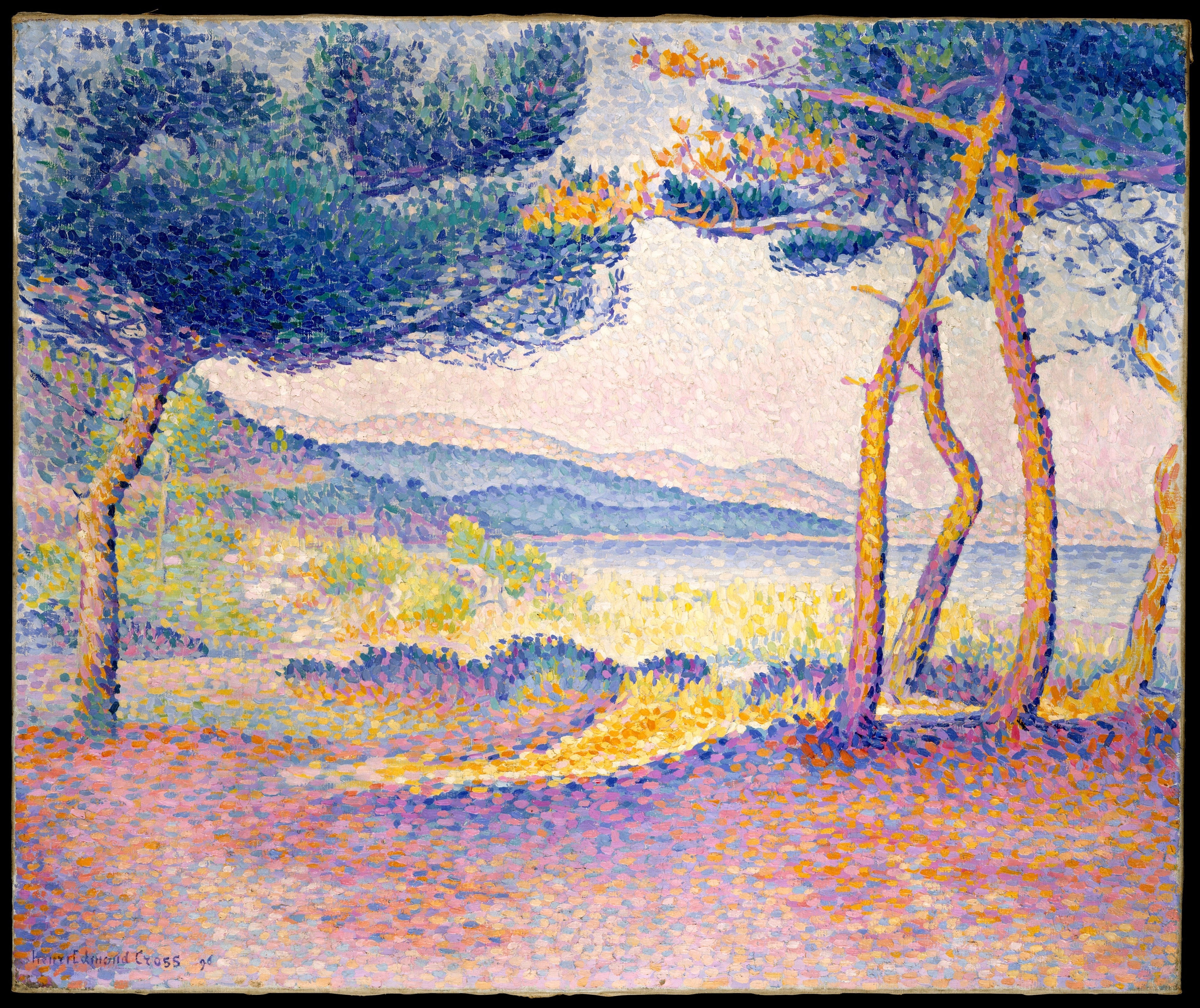 Pins le long du rivage - Henri-Edmond Cross - Alpha Reproduction