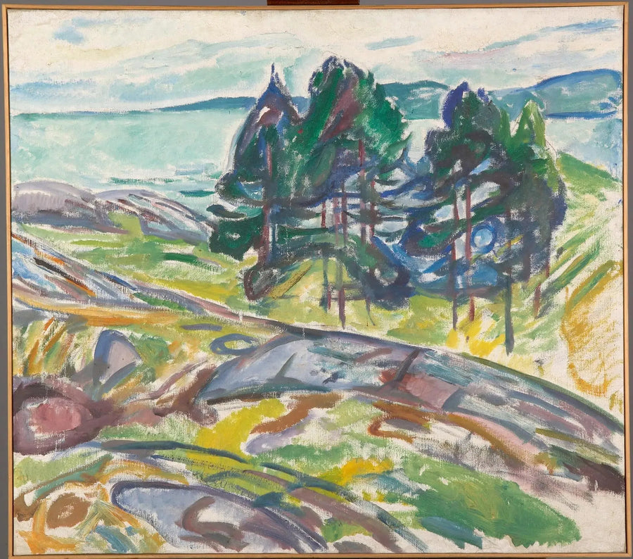 Pines cerca del mar - Edvard Munch
