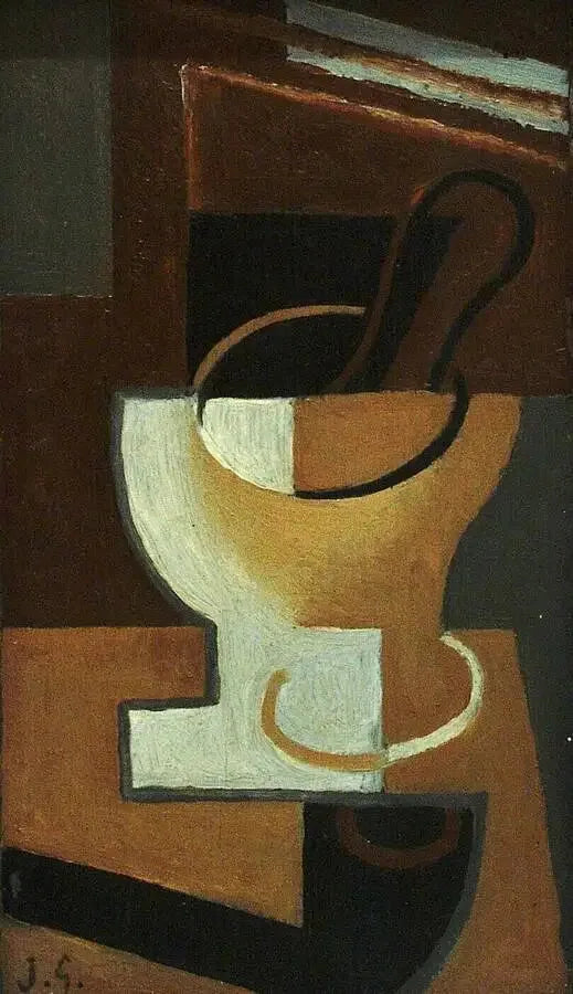 Tubería, bol y cuchara - Juan Gris